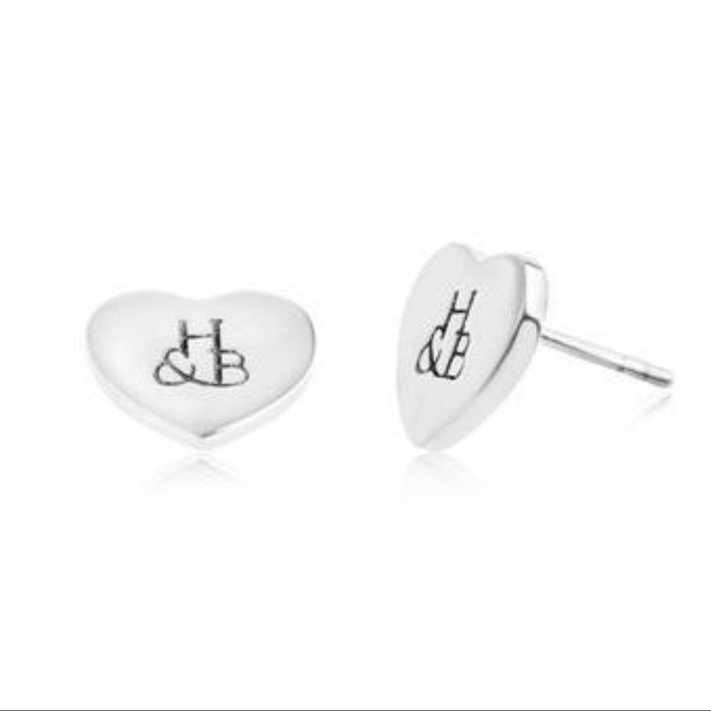 Hillberg & Berk Original Heart Stud Earrings
